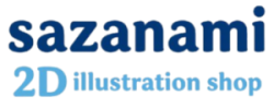 sazanami 2D illustration shop
